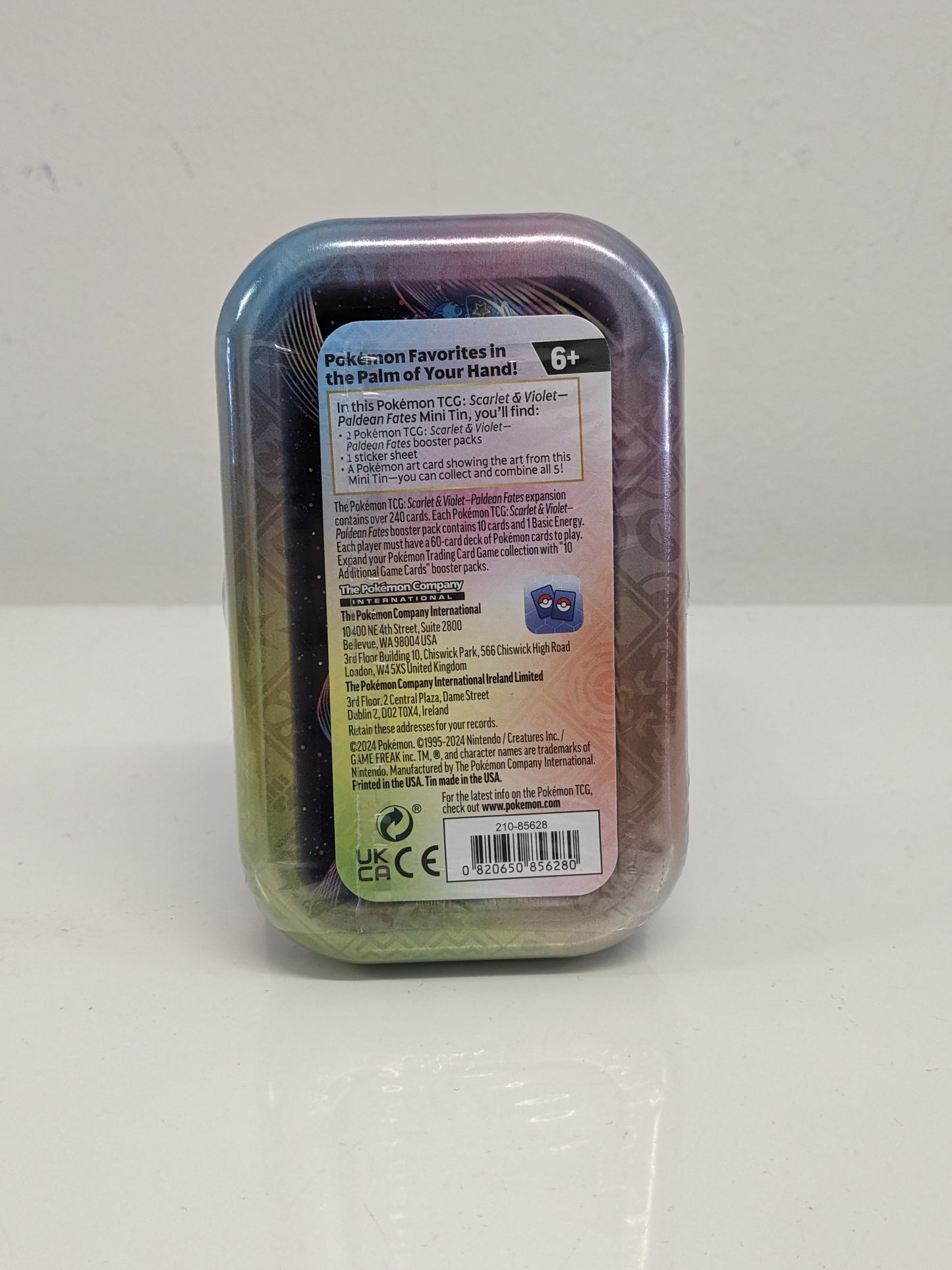 Pokemon Paldean Fates Mini Tin