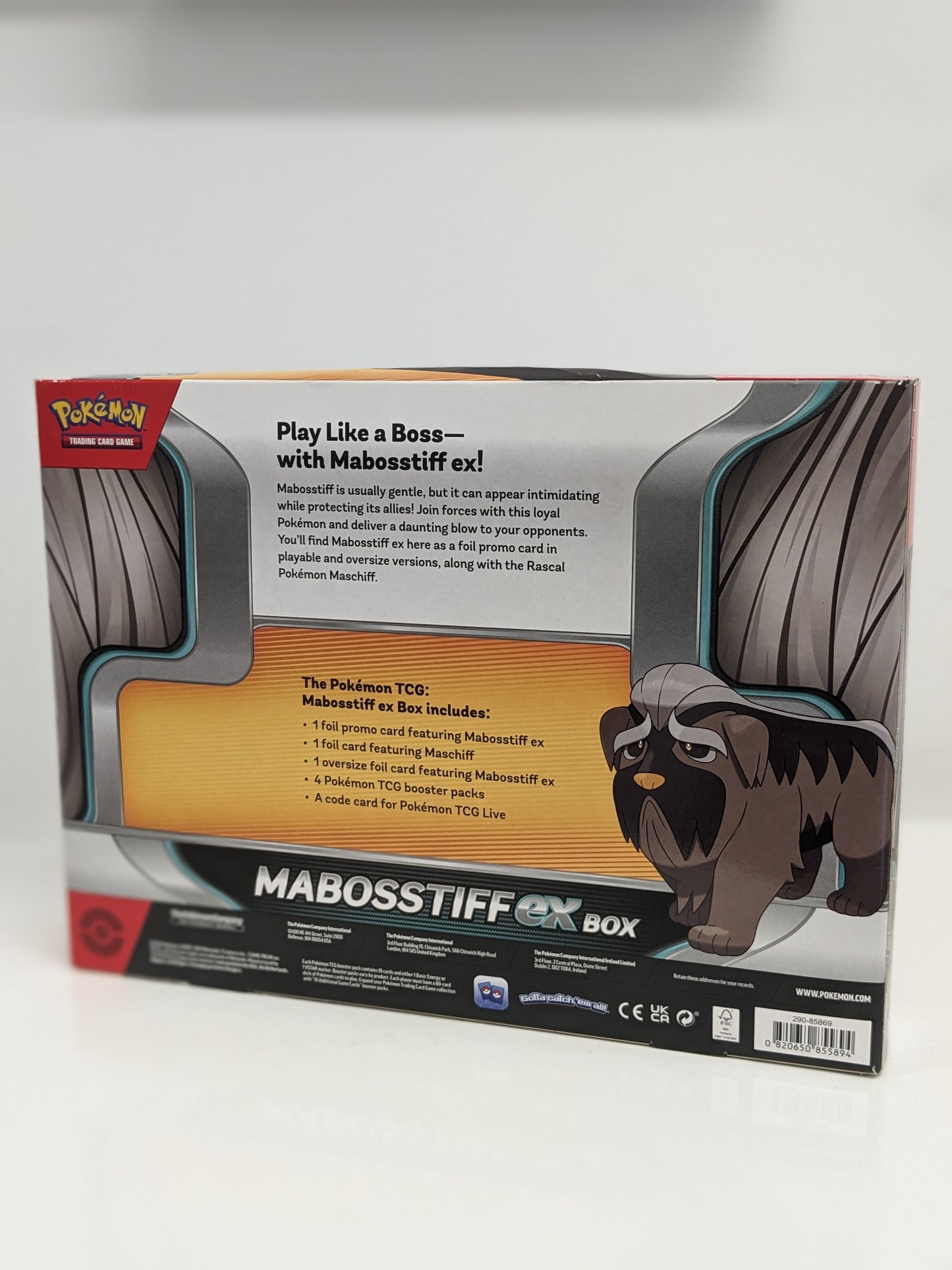 Pokemon Mabosstiff EX Collection Box