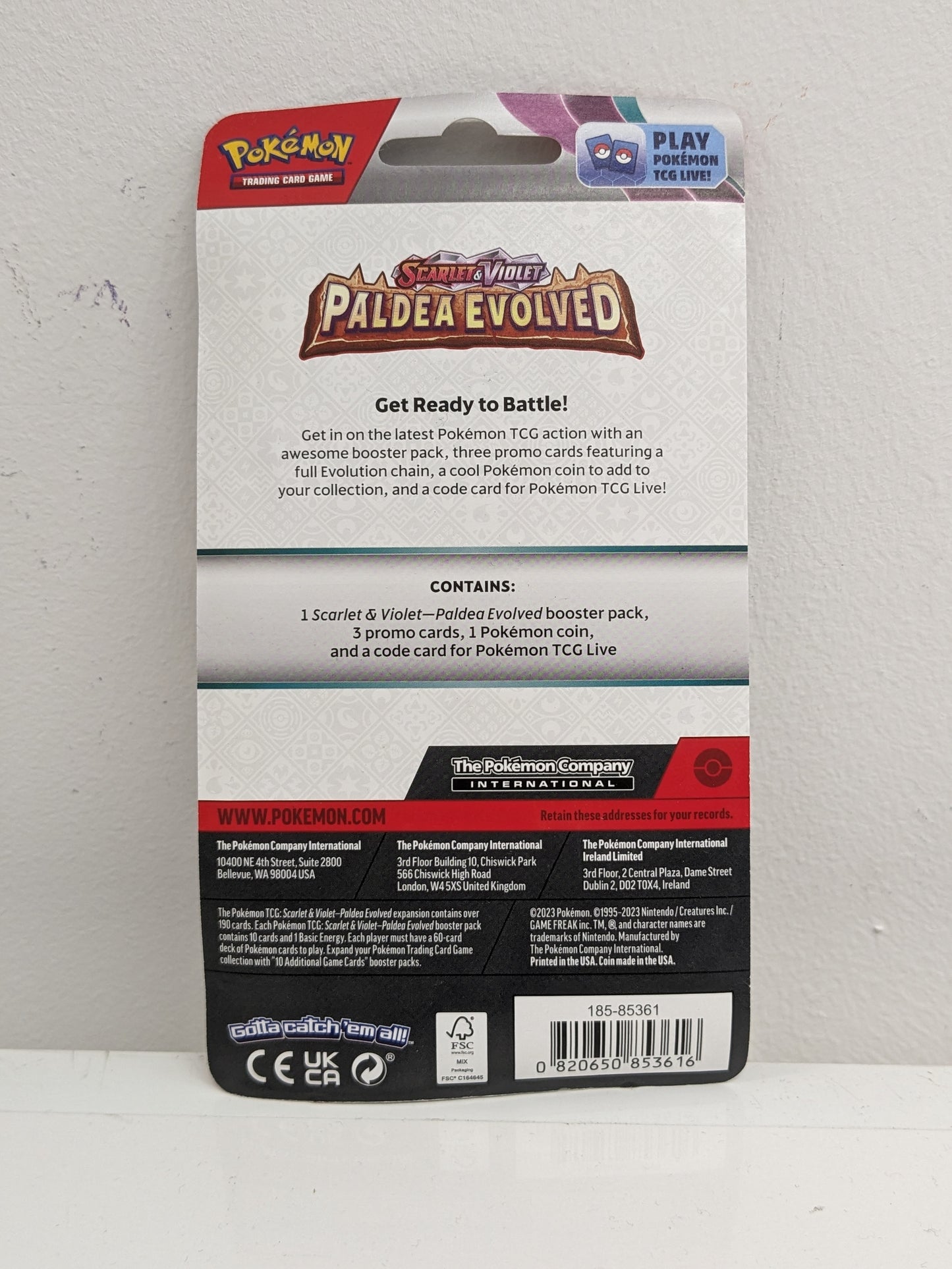 Pokemon Paldea Evolved Single Blister Pack