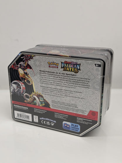 Pokemon Paldean Fates 5 Booster Tin