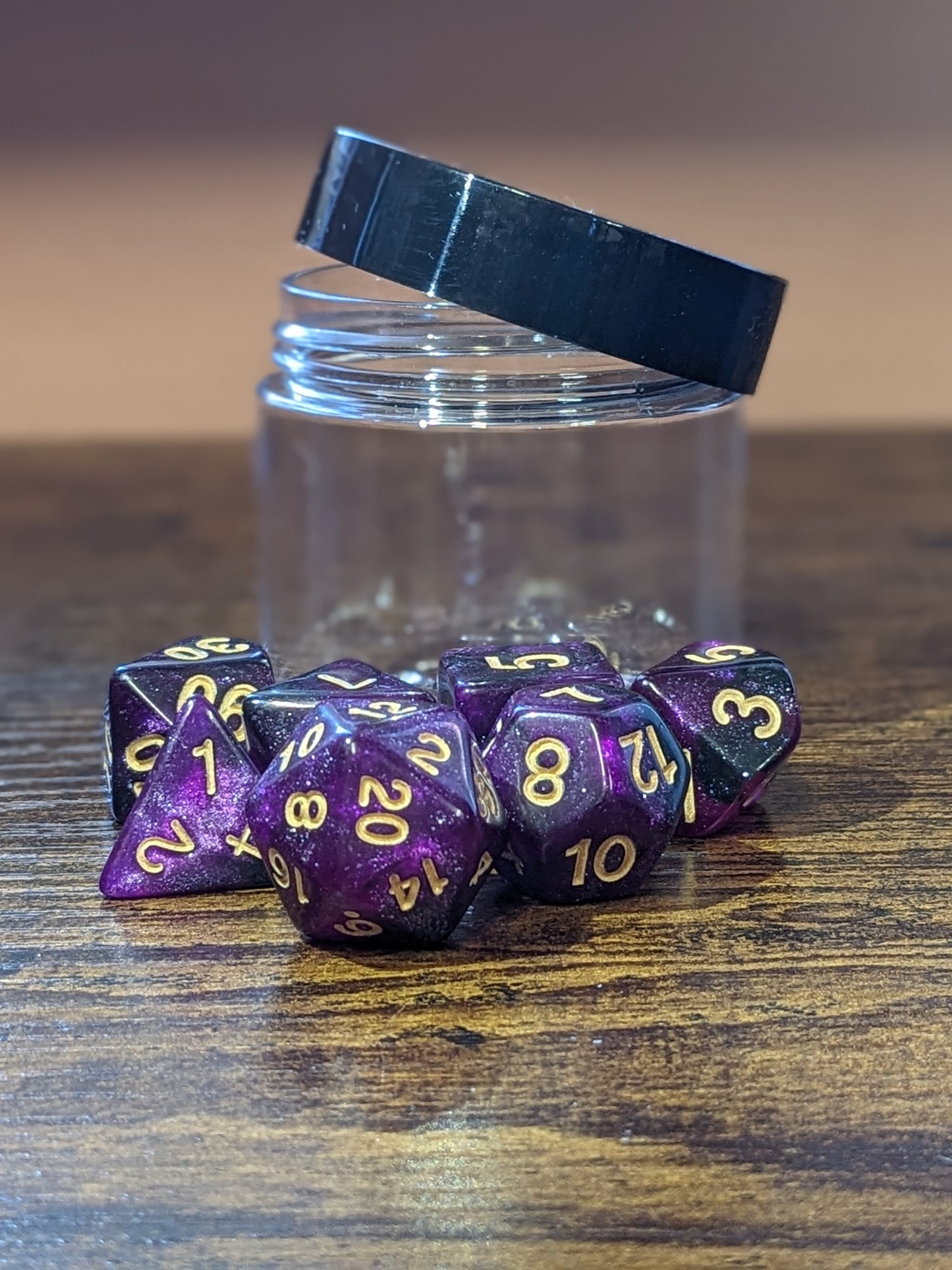 Dwarven Dice D20 Dice Set Purple/Gold