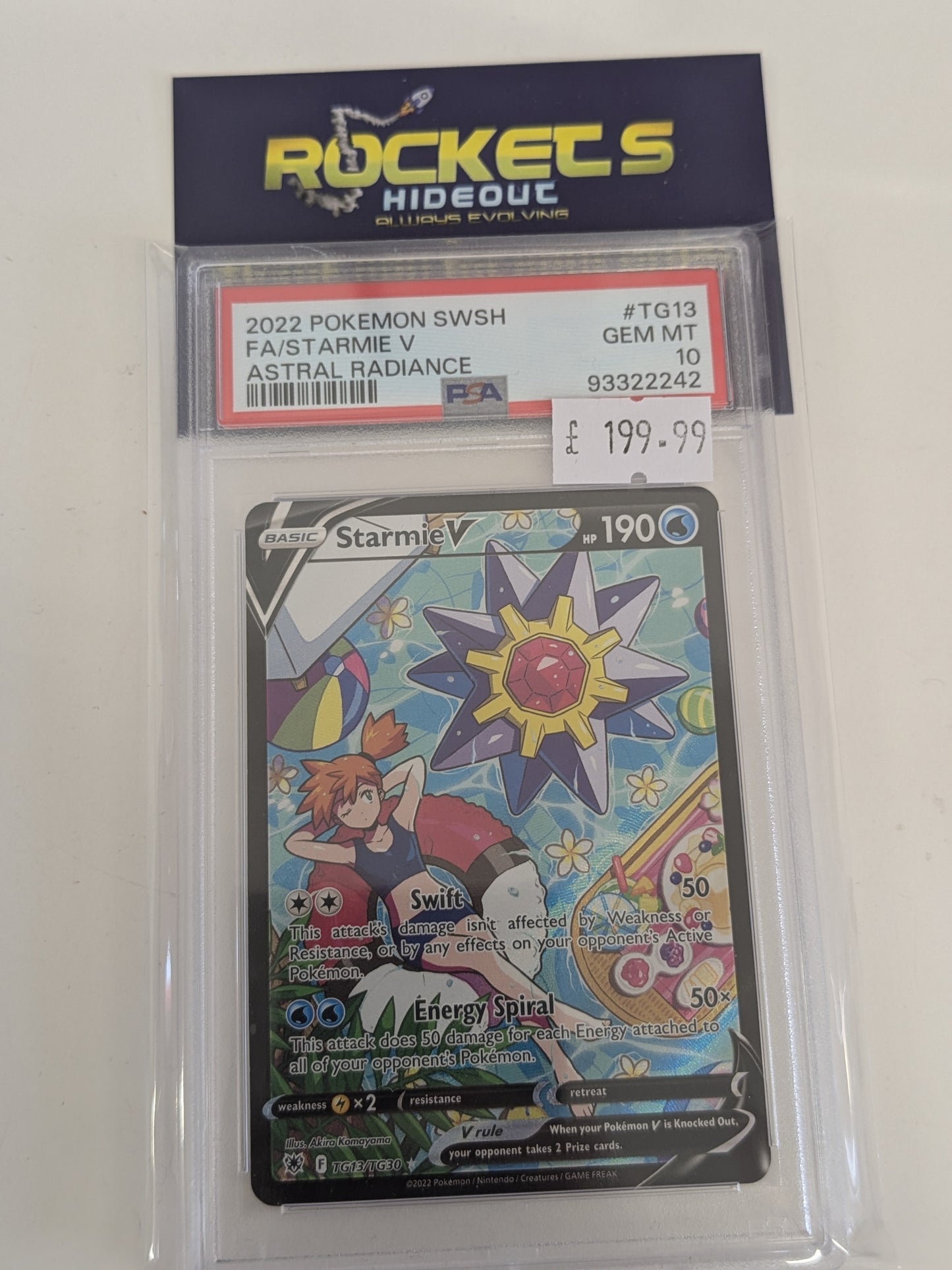 Starmie V TG13 Astral Radiance PSA 10