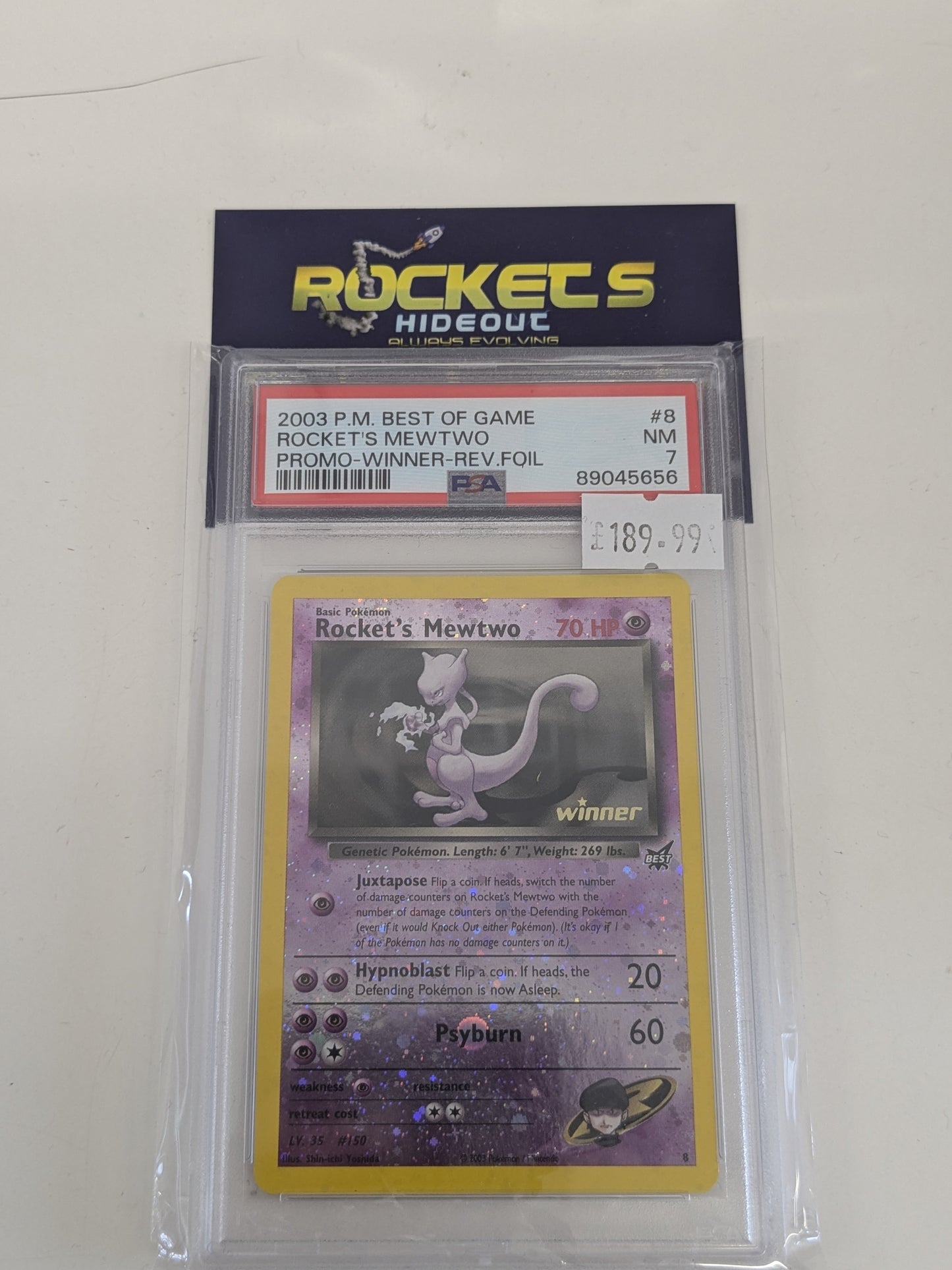 2003 Rockets MewTwo #8 Best Of Game Winners Promo PSA 7