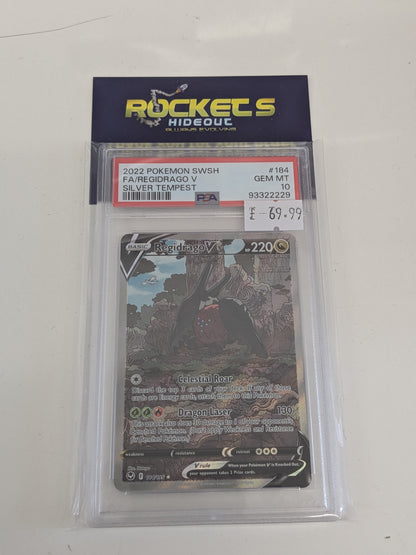 Regidrago V #184 Silver Tempest PSA 10