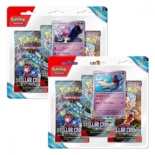 Pokemon Scarlet & Violet 7: Stellar Crown 3-pack Blister